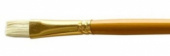 Кисть художественная щетина Гамма "Студия", плоская №6, длинная ручка